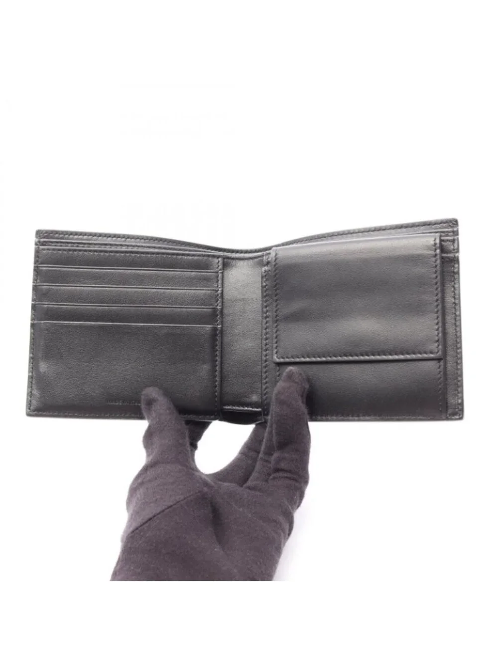 Celine Bifold Wallet Black Leather